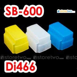 Blue Yellow White JJC Nikon SB-600 Nissin Di466 FL-36 Flash Diffuser