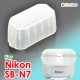 JJC Nikon Speedlight SB-N7 Flash Bounce Diffuser Dome Soft Cap Box V1