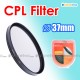 37mm CPL Circular Polarizer Filter Lens Protector Auto Focus