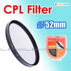 52mm CPL Circular Polarizer Filter Lens Protector Auto Focus
