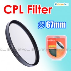 67mm CPL Circular Polarizer Filter Lens Protector Auto Focus