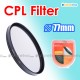 77mm CPL Circular Polarizer Filter Lens Protector Auto Focus