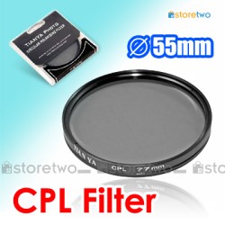 55mm CPL Circular Polarizer Filter Lens Protector Auto Focus 55mm CPL Circular Polarizer Filter Lens Protector Auto Focus