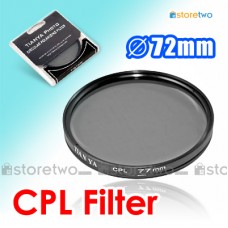 72mm CPL Circular Polarizer Filter Lens Protector Auto Focus