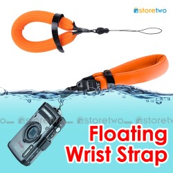 Orange Adjustable Floating Wrist Arm Strap for Waterproof DC Camera