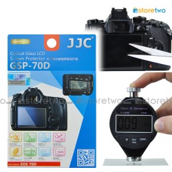 JJC Canon EOS 80D 70D 9H Hard Tempered Glass LCD Screen Protector JJC Canon EOS 80D 70D 9H Hard Tempered Glass LCD Screen Protector