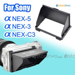 JJC Sony LCD Pop-Up Screen Hood Shade Cover Alpha NEX-5 NEX-C3 NEX-3