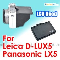 JJC Panasonic LX5 Leica D-LUX5 LCD Pop-Up Screen Hood Cover 3-Sided JJC Panasonic LX5 Leica D-LUX5 LCD Pop-Up Screen Hood Cover 3-Sided