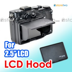 JJC Camera LCD Monitor Hood for 2.5" Screen Universal 3-Sided Canopy JJC Camera LCD Monitor Hood for 2.5" Screen Universal 3-Sided Canopy
