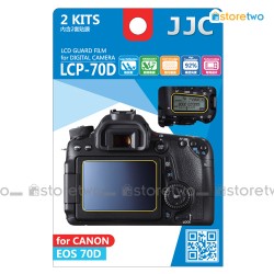 JJC Canon EOS 80D 70D Top & Back LCD Screen Protector Guard Adhesive JJC Canon EOS 80D 70D Top & Back LCD Screen Protector Guard Adhesive