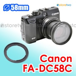 FA-DC58C - JJC Canon PowerShot G1 X 58mm Filter Adapter Mount Ring G1X