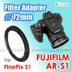 AR-S1 - JJC FUJIFILM FinePix S1 72mm CPL UV Filter Adapter Ring RN-S1
