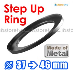 Metal Step Up 37mm to 46mm Filter Ring Adapter Mount 37-46mm Metal Step Up 37mm to 46mm Filter Ring Adapter Mount 37-46mm