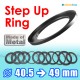 Metal Step Up 40.5mm to 49mm Filter Ring Adapter Mount 40.5-49mm