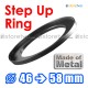 Metal Step Up 46mm to 58mm Filter Ring Adapter Mount 46-58mm