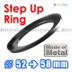 Metal Step Up 52mm to 58mm Filter Ring Adapter Mount 52-58mm