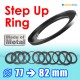Metal Step Up 77mm to 82mm Filter Ring Adapter Mount 77-82mm