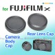 BCP-001 RLCP-001 - JJC FUJIFILM X Camera Body Rear Lens Cap Cover Set