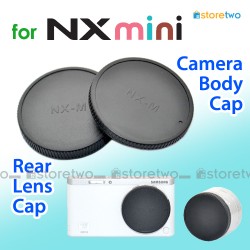 JJC Samsung Camera Body + Rear Lens Cap Cover Set for NX-M Mini Smart