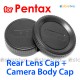 JJC Pentax Camera Body + Rear Lens Cap Cover Set