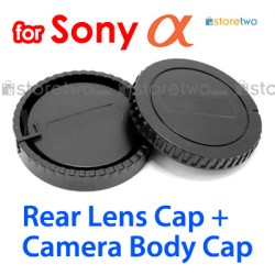 ALC-B55 ALC-R55 - JJC Sony Alpha Camera Body + Rear Lens Cap Cover Set