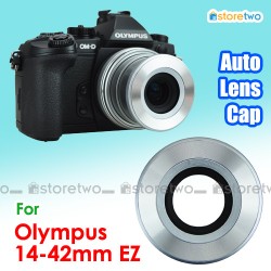 Silver JJC Olympus MZD 14-42mm EZ Self-Retaining Auto Lens Cap Z-Cap