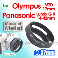JJC Olympus Metal Lens Hood 37mm Screw-in M.Zuiko Digital 17mm f/2.8