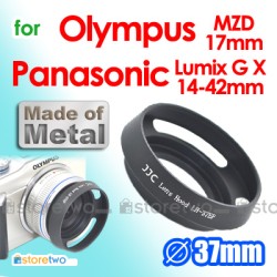 JJC Olympus Metal Lens Hood 37mm Screw-in M.Zuiko Digital 17mm f/2.8
