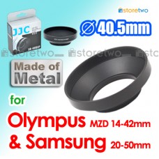 JJC Olympus Metal Lens Hood 40.5mm Screw-in M.Zuiko 14-42mm Samsung ED