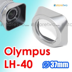 Silver LH-40 - JJC Olympus Lens Hood for MZD 14-42mm f/3.5-5.6 II R