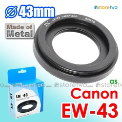EW-43 - JJC Canon Lens Hood for EF-M 22mm f/2.0 STM EOS M 43mm Thread EW-43 - JJC Canon Lens Hood for EF-M 22mm f/2.0 STM EOS M 43mm Thread