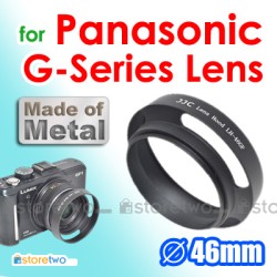JJC Olympus Metal Lens Hood 46mm Screw-in 55mm Filter Panasonic LUMIX