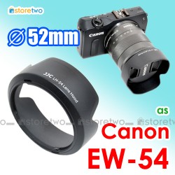 EW-54 - JJC Canon Lens Hood for EF-M 18-55mm f/3.5-5.6 IS STM EOS M EW-54 - JJC Canon Lens Hood for EF-M 18-55mm f/3.5-5.6 IS STM EOS M