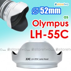 Silver LH-55C JJC Olympus Lens Hood M.Zuiko Digital 12-50mm f/3.5-6.3