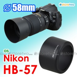HB-57 - JJC Nikon Lens Hood AF-S DX NIKKOR 55-300mm f/4.5-5.6G ED VR HB-57 - JJC Nikon Lens Hood AF-S DX NIKKOR 55-300mm f/4.5-5.6G ED VR