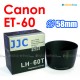 ET-60 - JJC Canon Lens Hood Shade for EF-S 55-250mm IS II 75-300mm USM