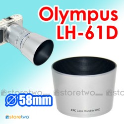 Silver LH-61D - JJC Olympus Lens Hood M.Zuiko ZD ED 40-150mm f/4-5.6 R Silver LH-61D - JJC Olympus Lens Hood M.Zuiko ZD ED 40-150mm f/4-5.6 R