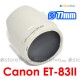 White ET-83II - JJC Canon Tulip Lens Hood 70-200mm f/2.8L USM Non-IS