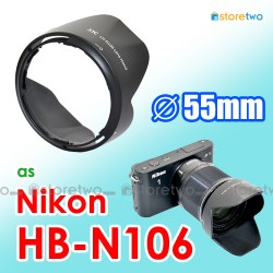 HB-N106 JJC Nikon Lens Hood 1 Nikkor 10-100mm AF-P 18-55mm 3.5-5.6G VR HB-N106 JJC Nikon Lens Hood 1 Nikkor 10-100mm AF-P 18-55mm 3.5-5.6G VR
