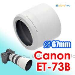 White ET-73B- JJC Canon Lens Hood Shade for EF 70-300mm f4-5.6L IS USM
