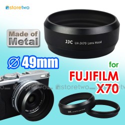 LH-X70 JJC FUJIFILM Metal Lens Hood Porch X70 49mm Filter Adapter Ring
