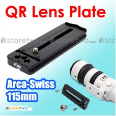 Metal 115mm Quick Release Lens Plate Arca Swiss Aluminium Wimberley