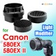 3-in-1 Stacking Honeycomb Grid Light Modifier Cap JJC Canon 580EX II