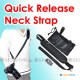 Quick Release Single Shoulder Sling Neck Strap Screw-in Plate Tripod