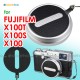 Fujifilm X100 Nappa Leather Lens Cap Keeper Strap Self Adhesive Black