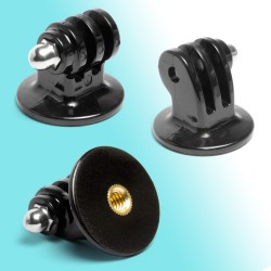 GoPro Tripod Monopod Mount Adapter 1/4"-20 Hero 4 3+ 3 2 1 Lock Nut
