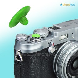 Green Convex Shutter Release Button JJC Brass FUJIFILM X100T Sony RX1S