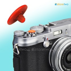 Orange Convex Shutter Release Button JJC Brass Nikon Df Sony RX1 Canon