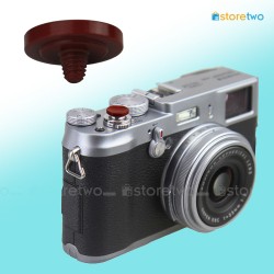 Dark Red Soft Shutter Release Button JJC Brass Minolta XD7 Rollei X10