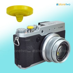 Yellow Soft Shutter Release Button JJC Brass Nikon Df Sony RX1R Canon